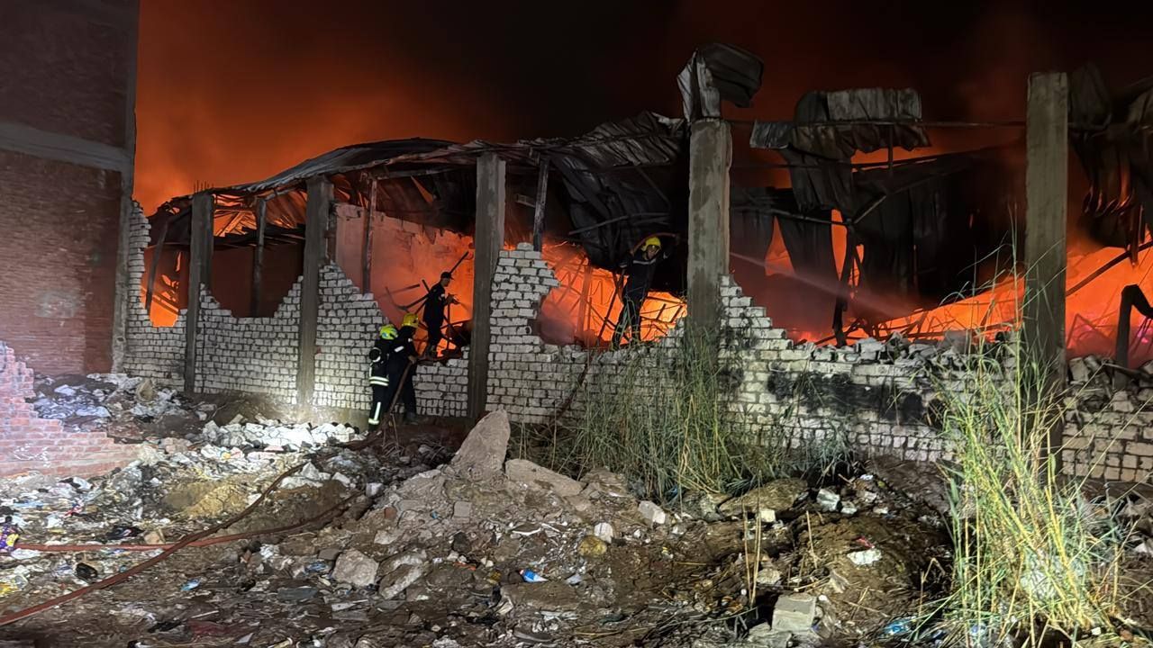 خلال السيطرة على الحريق خلال السيطرة على الحريق