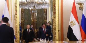 تفاصيل مباحثات الرئيس السيسي مع نظيره الروسي بوتين