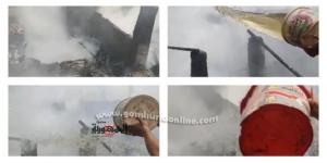 أهالي إبنهس بالمنوفية يقطعون صلاة الجمعة لإخماد حريق 4 منازل