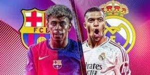 انتهاء الشوط الأول بفوز برشلونة على ريال مدريد 4-2