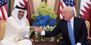أمير قطر يستقبل الرئيس الأمريكى ترامب في مستهل زيارته للدوحة
