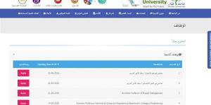 الالتحاق بالعمل سبتمبر 2025..جامعة ظفار تعلن عن وظائف أعضاء هيئة تدريس جدد في عدد من التخصصات.. وظيفة جامعة