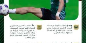 الأخضر يرفع استعداده لمواجهة البحرين ضمن تصفيات كأس العالم