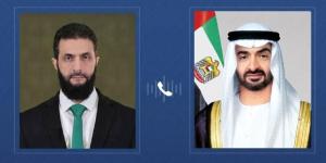 محمد بن زايد يتلقى اتصالاً هاتفياً من الرئيس السوري تبادلا خلاله التهاني بعيد الأضحى