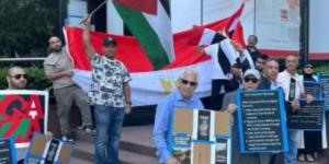 وقفة تضامنية فى نيويورك لدعم موقف مصر الإنسانى تجاه غزة.. صور