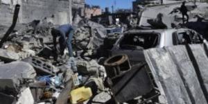 استشهاد 7 فلسطينيين وإصابة 34 آخرين فى قصف إسرائيلي على وسط قطاع غزة