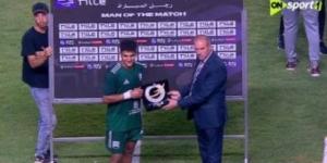 أحمد طارق يحصد جائزة أفضل لاعب فى مباراة زد والمقاولون العرب بالدورى