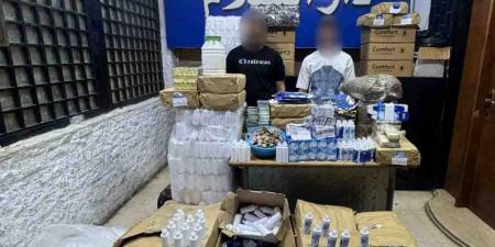 ضبط شخصين فى القاهرة يديران مصنع غير مرخص لتصنيع محلول عدسات