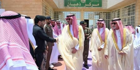 الأمير سعود بن جلوي يتفقد مركز ذهبان ويلتقي الأهالي