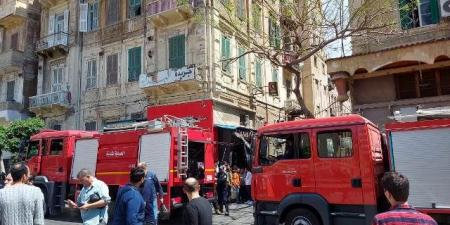 إنقاذ منطقة سينما مترو فى الاسكندرية من حريق نشب بأحد المطاعم