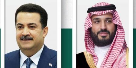 ولي العهد يستعرض الثنائية مع رئيس الوزراء العراقي