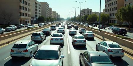 ازدحامات وحركة مرورية نشطة في مداخل ومخارج العاصمة