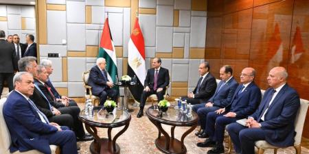 الرئيس السيسي يلتقي نظيره الفلسطيني في موسكو: مصر ستبقي دوماً داعمة للقضية الفلسطينية