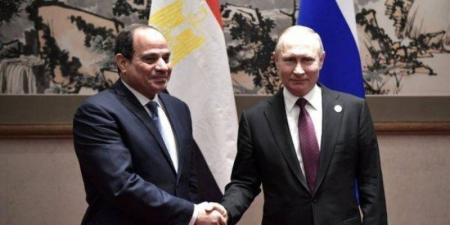 الرئيسان الروسي والمصري يبحثان مستجدات القضايا الإقليمية والدولية