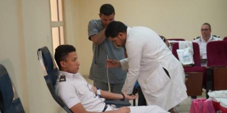 مديرية أمن القاهرة تنظم حملة تبرع بالدم بمشاركة عدد من رجال الشرطة