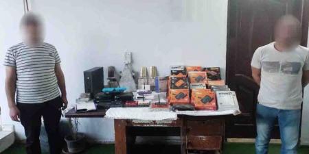 ضبط شخصان فى المنوفية يديران محطة بث تليفزيونى لاسلكية بدون تصريح