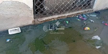 بالصور  ..  مواطنون في "الحمايدة" يشتكون: "كارثة صحية" بسبب فيضان المجاري المتكرر ..  ولا حلول رغم الوعود