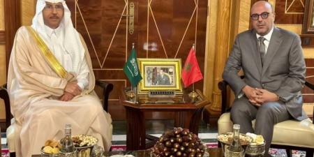 سفير المملكة لدى المغرب يلتقي رئيس مجلس المستشارين المغربي