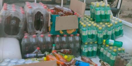 ضبط 650 زجاجة مشروبات غازية منتهية الصلاحية بالأقصر