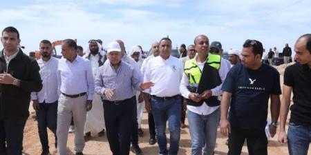 كامل الوزير يتابع أعمال تنفيذ مشروع إنشاء خط سكة حديد بئر العبد