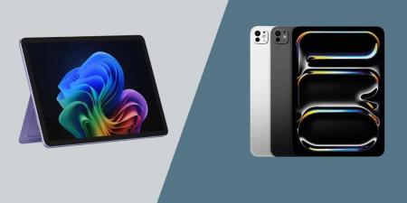 مقارنة بين جهازي Microsoft Surface Pro و iPad Pro M4 