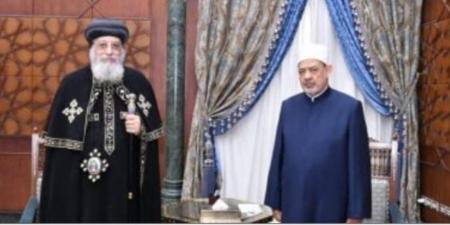 البابا تواضروس يهنئ شيخ الأزهر بعيد الأضحى المبارك