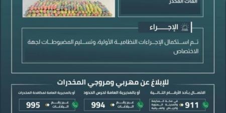 حرس الحدود بجازان يحبط تهريب (200) كيلوجرام من القات المخدر