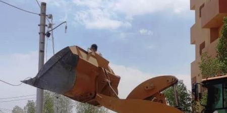 تكثيف جهود إزالة التعديات على أراضى أملاك الدولة فى أسوان
