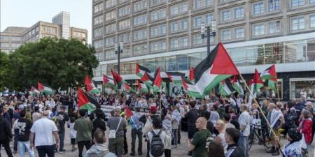 برلين.. مظاهرة لدعم فلسطين والتنديد بسياسة التجويع الإسرائيلية