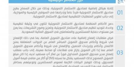 السوق المالية تستطلع آراء العموم حيال إتاحة طرح صناديق الاستثمار التمويلية