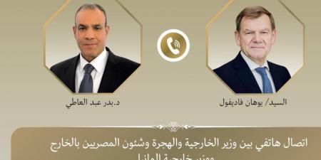 وزير الخارجية يبحث مع نظيره الألماني خطورة توسيع العمليات الإسرائيلية في غزة