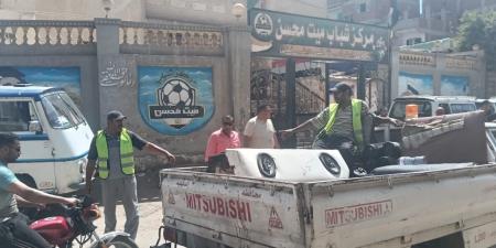 ضبط ومصادرة 49 جهاز صوت وسماعة والتصدي لظاهرة التلوث بالدقهلية