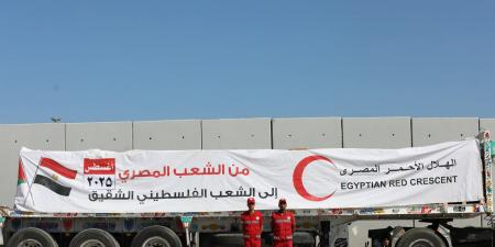 قافلة «زاد العزة» تحمل 3450 طن مساعدات غذائية وطبية إلى غزة
