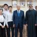 خالد بن محمد بن زايد يزور مدرسة الشيخ خليفة بن زايد في أستانا