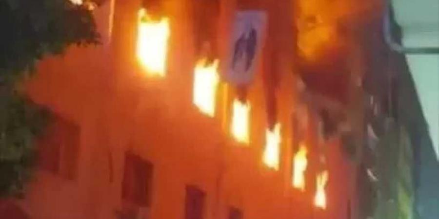 الحماية المدنية تسيطر على حريق هائل بكنيسة مار جرجس بقفط في قنا