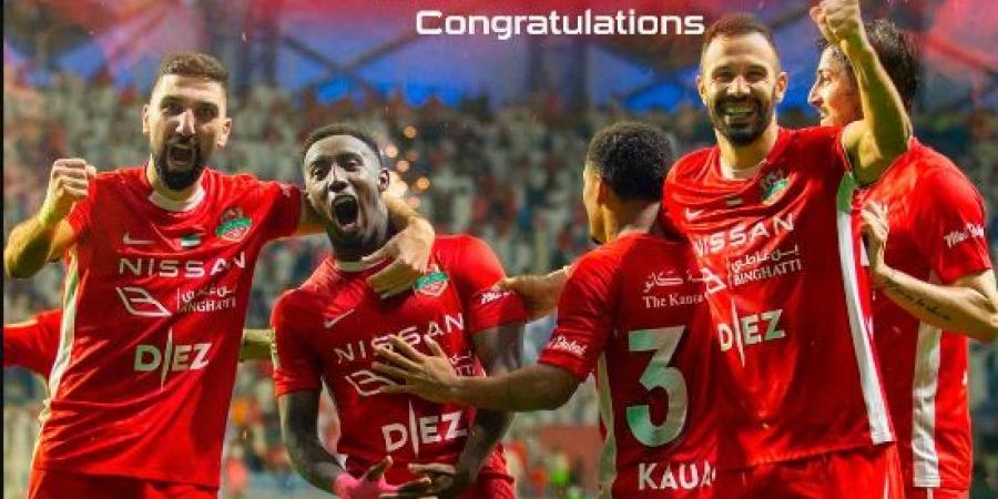 شباب الأهلي بطلاً للدوري الإماراتى للمرة الخامسة فى تاريخه