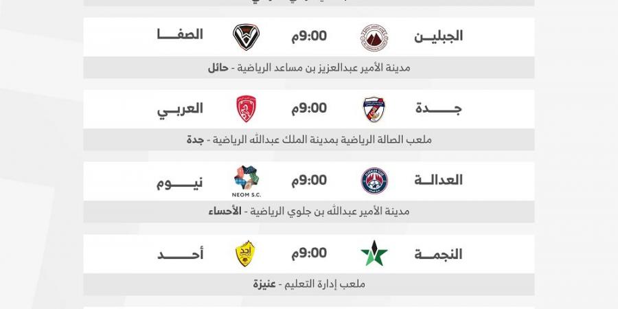"دوري يلو 33".. 9 مواجهات في توقيت واحد