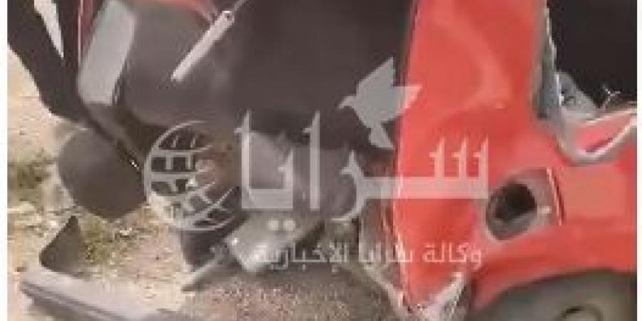 بالفيديو  ..  (4) إصابات بحادث تصادم على طريق الشونة الشمالية