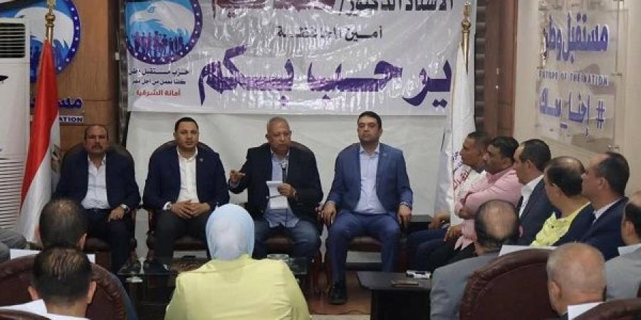 أمين التنظيم المركزى وكوادر المركزية فى اجتماع موسع بالشرقية