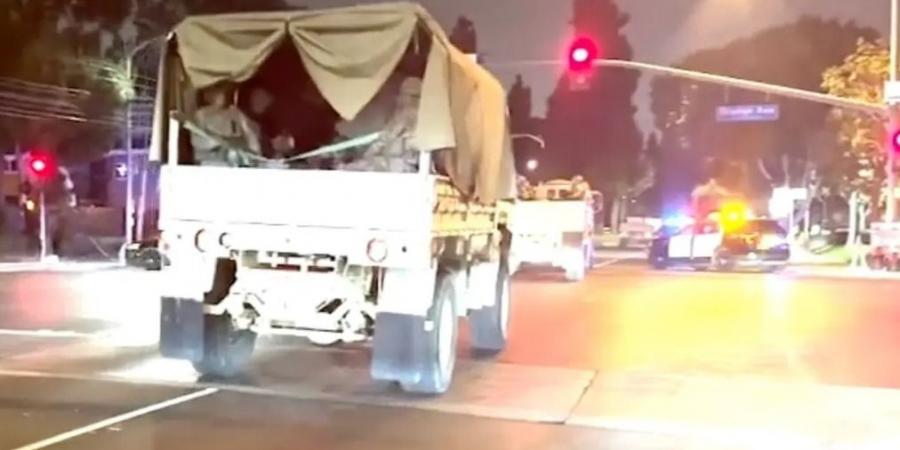 ترامب يرسل قوة عسكرية إلى لوس انجليس