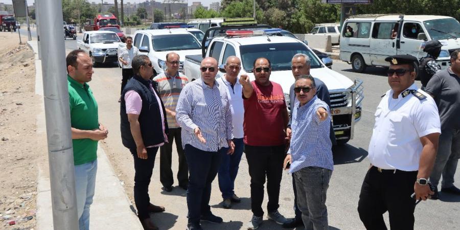 تخطيط مرورى حول مجمع مواقف السيارات الجديد ببنى سويف