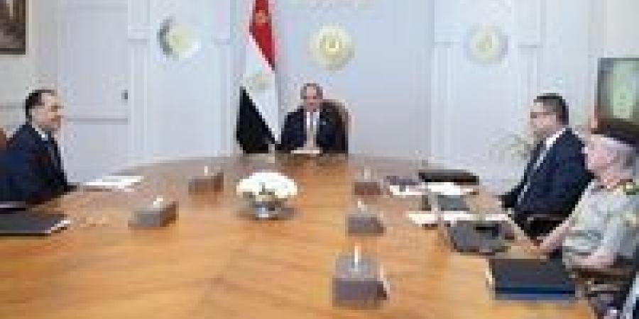 الرئيس السيسي يترأس اجتماعًا يضم رئيس مجلس الوزراء ووزير الإسكان وعددًا من المسؤولين