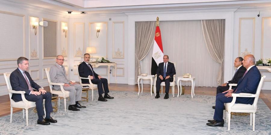 السيسي وفيدان يؤكدان على أهمية احترام سيادة ليبيا والحفاظ على وحدة أراضيها