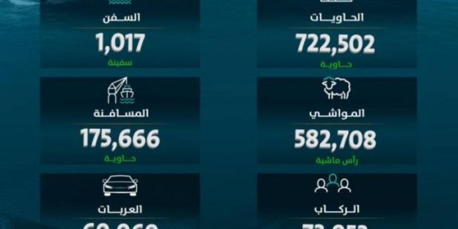 موانئ تحقق ارتفاعًا بنسبة 12.01% في مُناولة الحاويات خلال يوليو 202الماضي