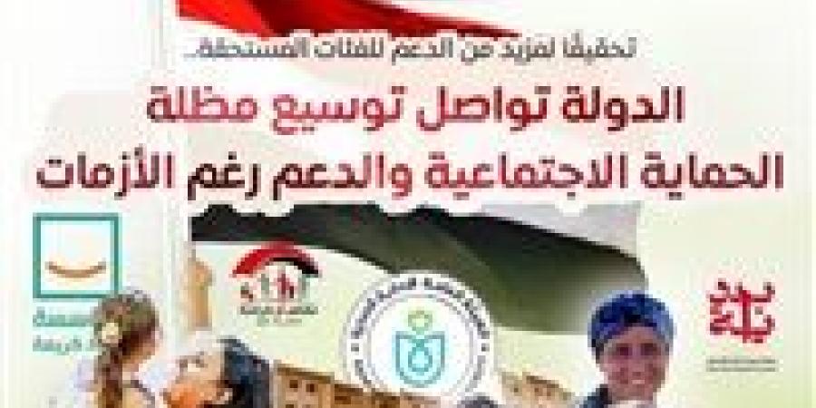 المركز الإعلامي لمجلس الوزراء: الدولة تواصل توسيع مظلة الحماية الاجتماعية والدعم رغم الأزمات