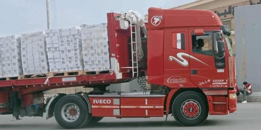 قافلة مساعدات إماراتية جديدة تعبر منفذ رفح في طريقها إلى غزة