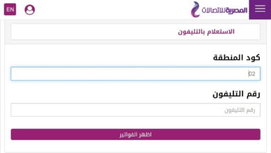 خطوات الاستعلام عن فاتوره التليفون الارضي