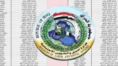 أسماء المشمولين في الرعاية الاجتماعية العراق 2023