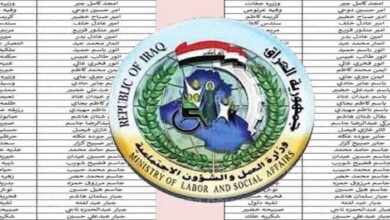 أسماء المشمولين الرعاية الاجتماعية العراق molsa.gov.iq