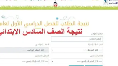 الاستعلام عن نتيجة الصف السادس الابتدائي 2023